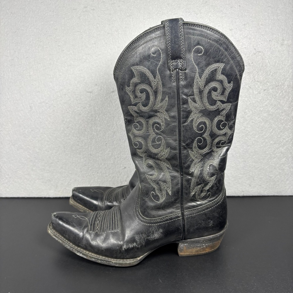 Ariat Heritage Black Leather Western Cowboy Boots 10010977 Womens Size 8.5 B